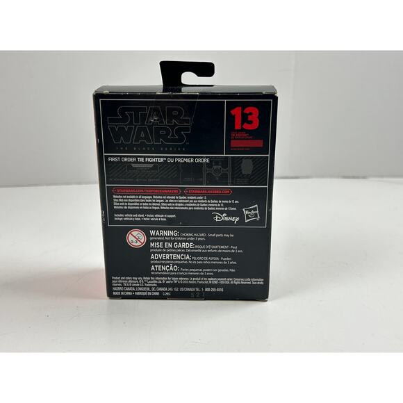 Star Wars Black Series Titanium First Order TIE Fighter Sealed w/ Box Wear - Picture 4 of 9